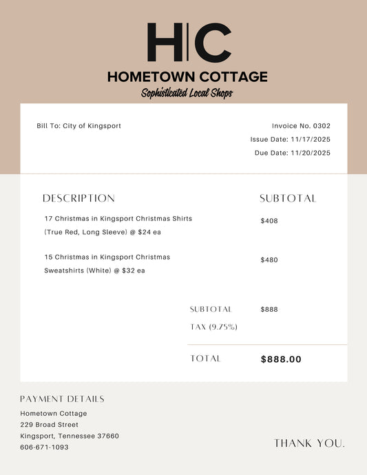 City of Kingsport Christmas Shirts