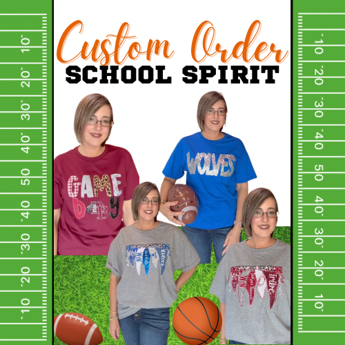 Create Your Own Custom Embroidered School Spirit Shirts